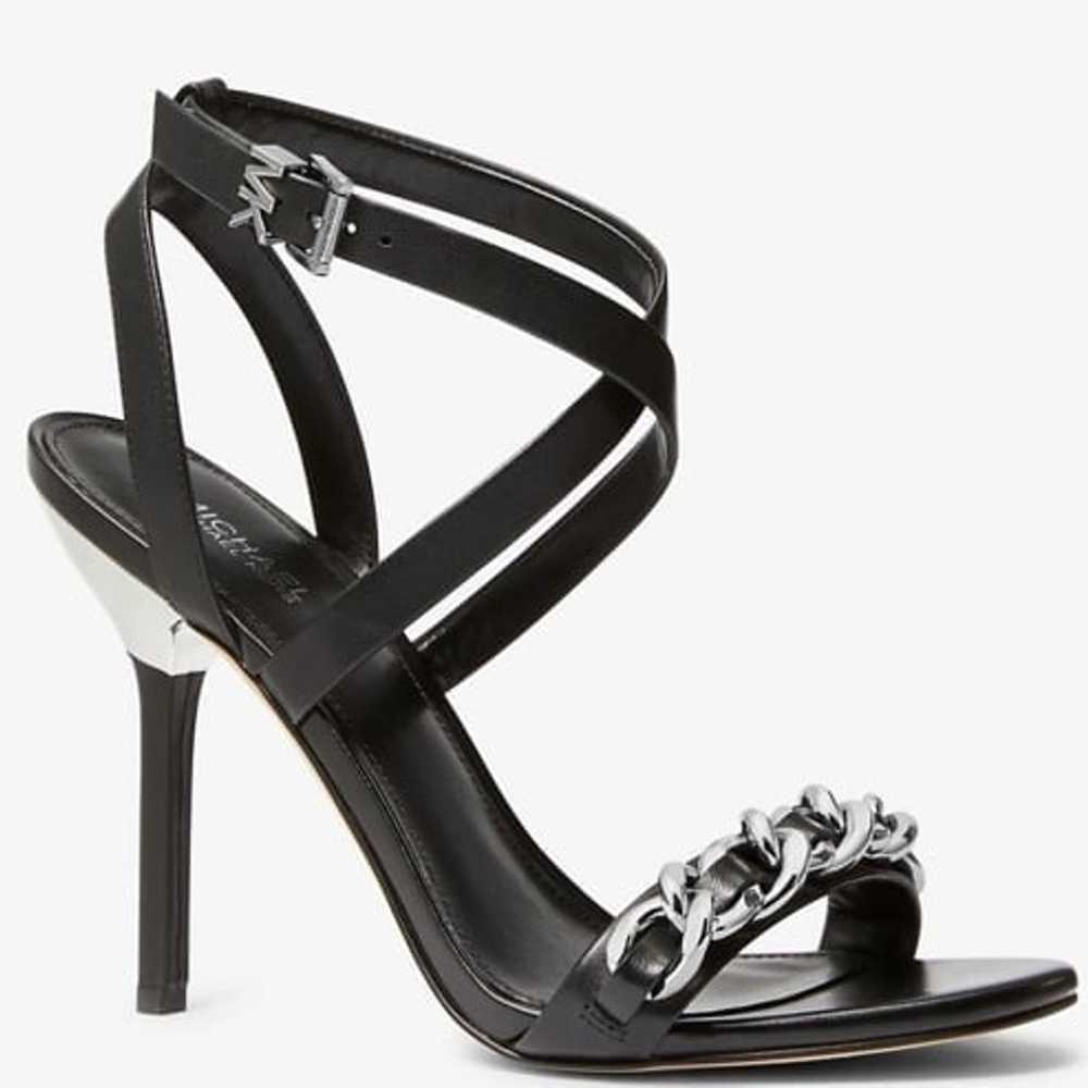 Michael Kors ASHA Embellished Leather Sandal New - image 1