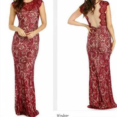 Windsor beautiful Red Lace Windsor Maxi Dress size