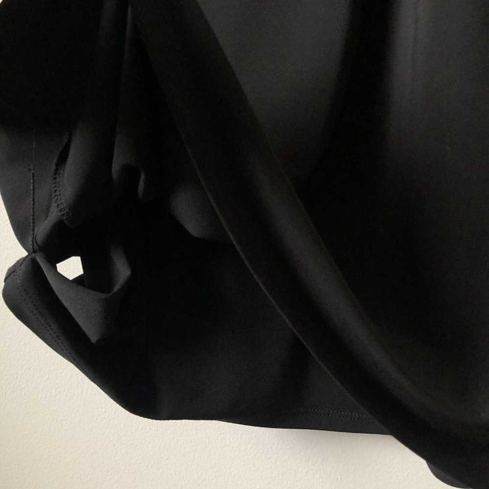 Lauren Ralph Lauren Faux Wrap Dress 18 Black Stre… - image 6
