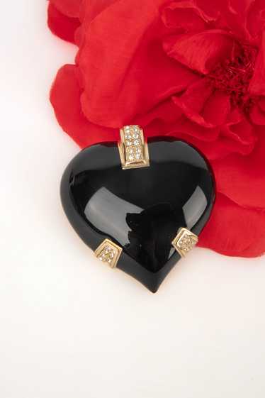 Broche coeur Dior