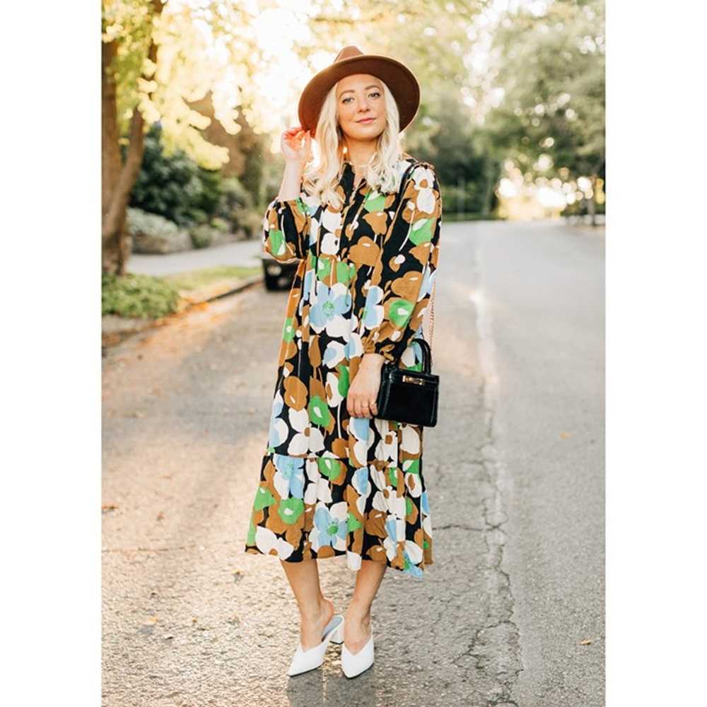Who What Wear Midi Floral Dress with Pilgrim Coll… - image 2