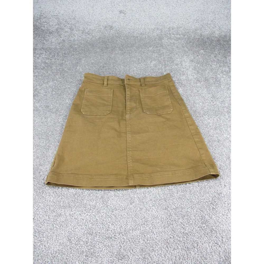Everlane Everlane Skirt Womens 4 Brown Cotton Ble… - image 1