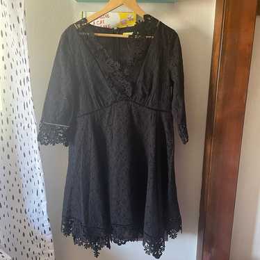 Gianni Bini black lace fit and flare dress