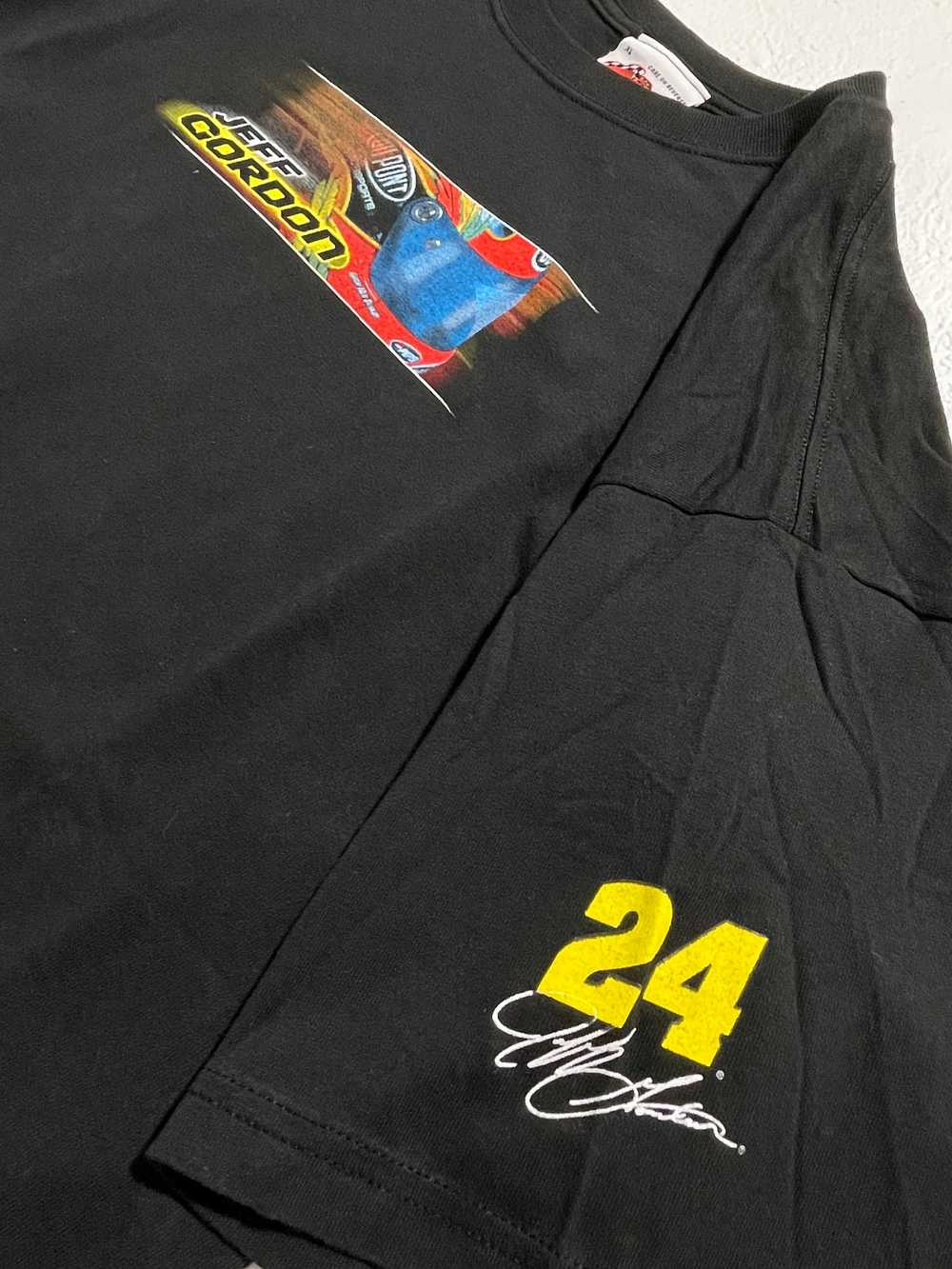 Vintage 2000s NWT Jeff Gordon Nascar Black T-Shir… - image 4