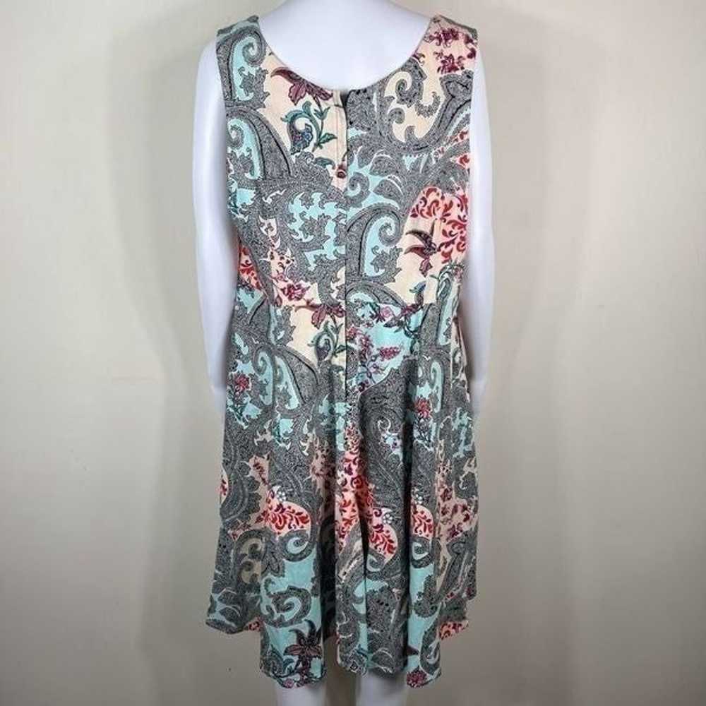 Eva Rose Floral Paisley Fit & Flair Dress (No siz… - image 5