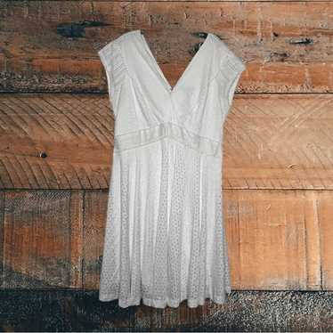 Lane Bryant white lace dress