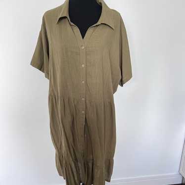 ABLE Ida Shirt Dress w/pockets