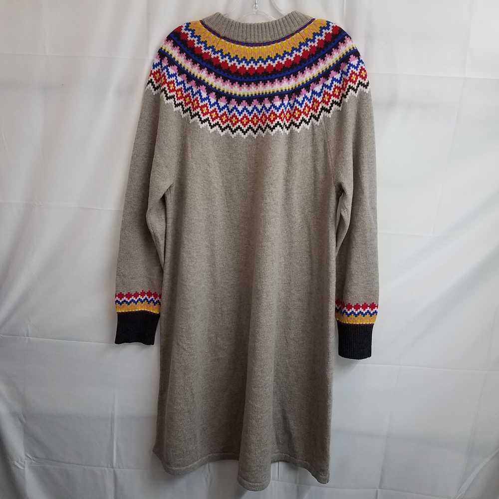 Boden Fair Isle Knitted Dress Beige Multicolored … - image 2