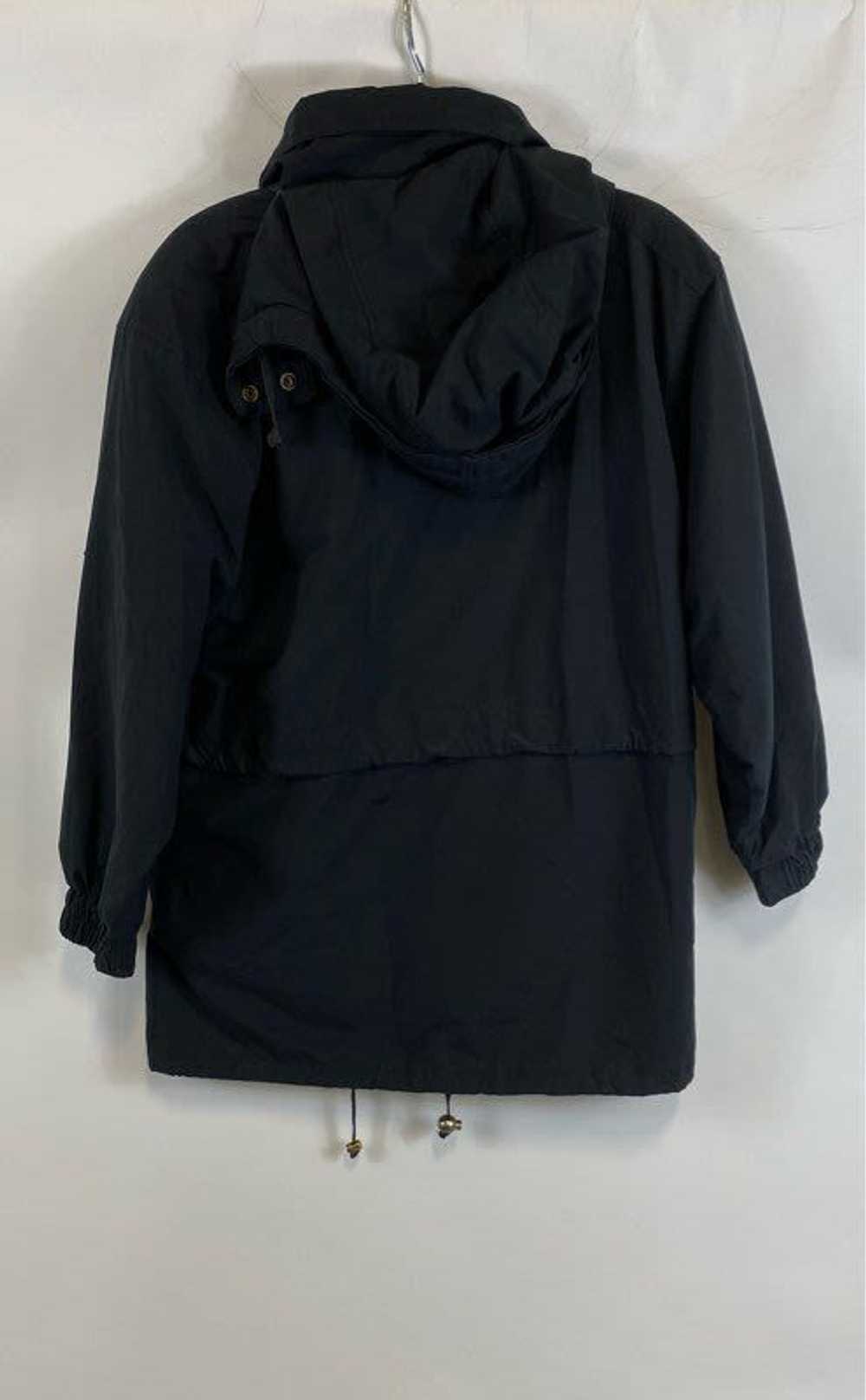 London Fog Womens Black Long Sleeve Hooded Long R… - image 2