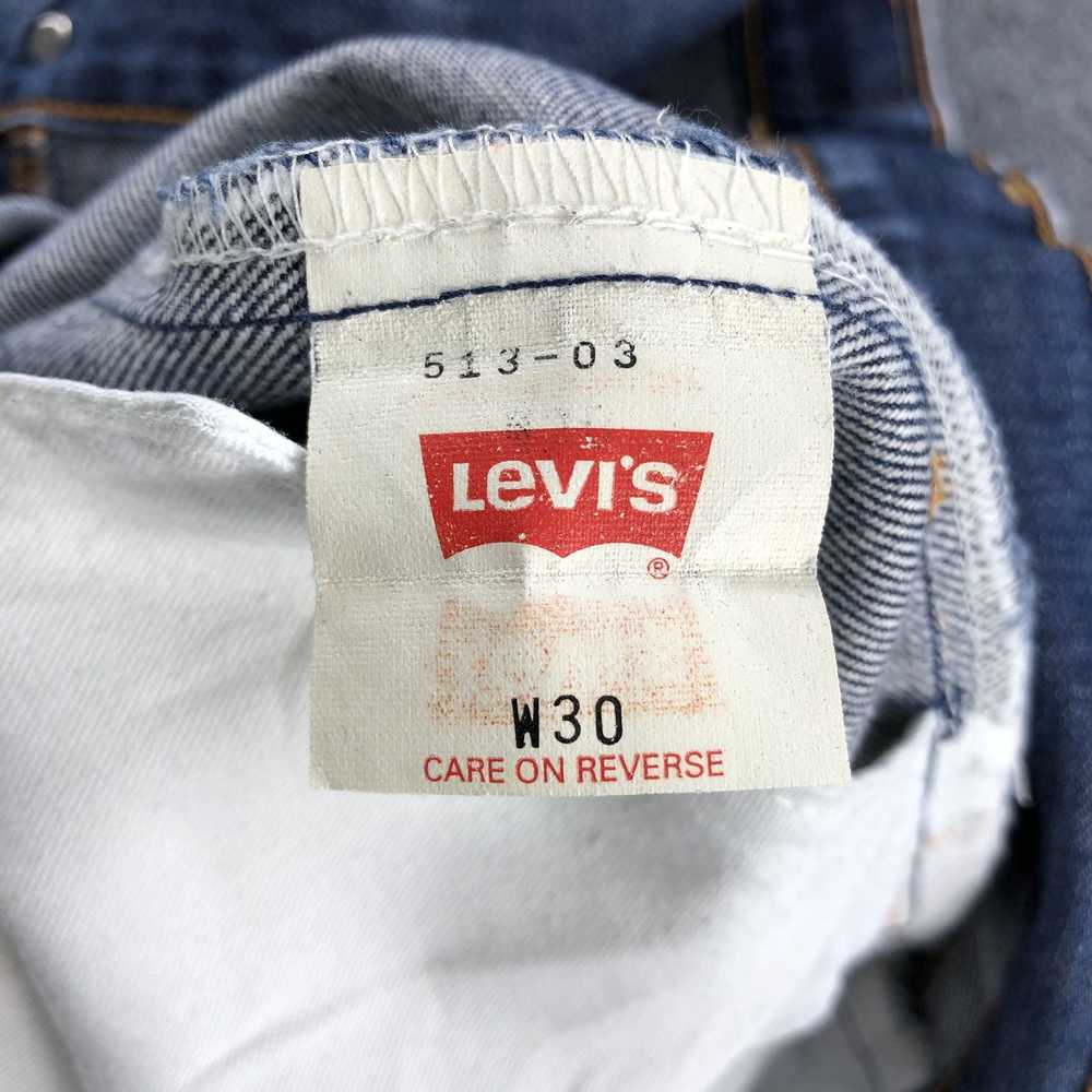 Levi's × Vintage 90s Vintage Blue Wash Levis 513 … - image 11