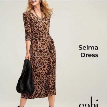 cabi Selma dress NWOT small cheetah print