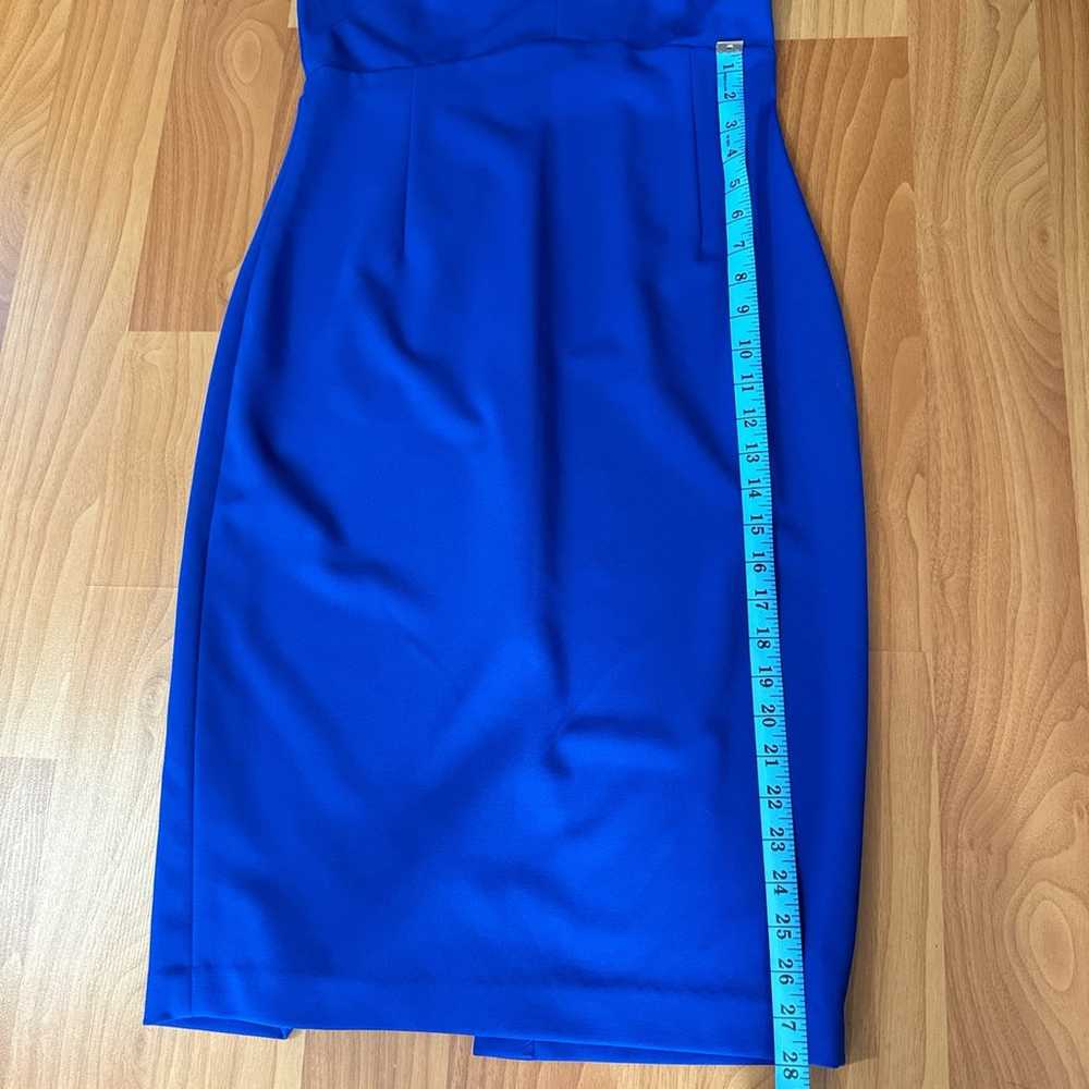Calvin Klein Cap Sleeve Split V-Neck Midi Dress (… - image 3