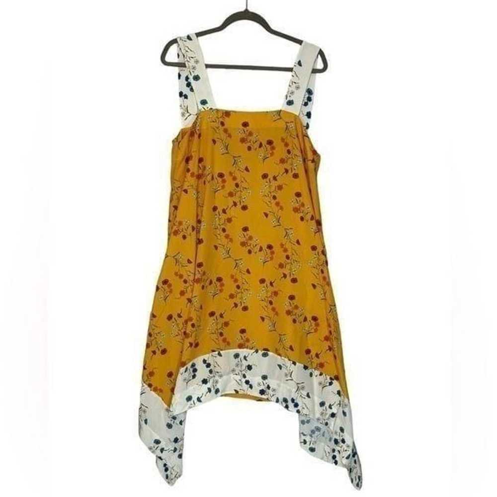 Zara Yellow Floral Handkerchief Dress | Size L - image 4