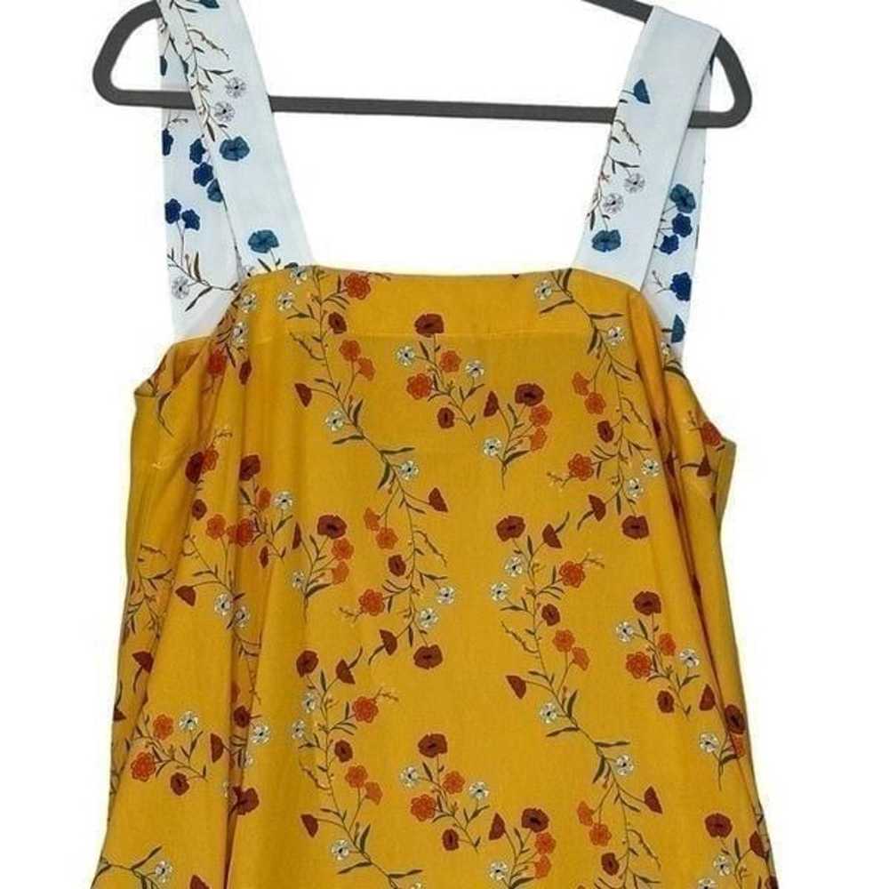 Zara Yellow Floral Handkerchief Dress | Size L - image 5