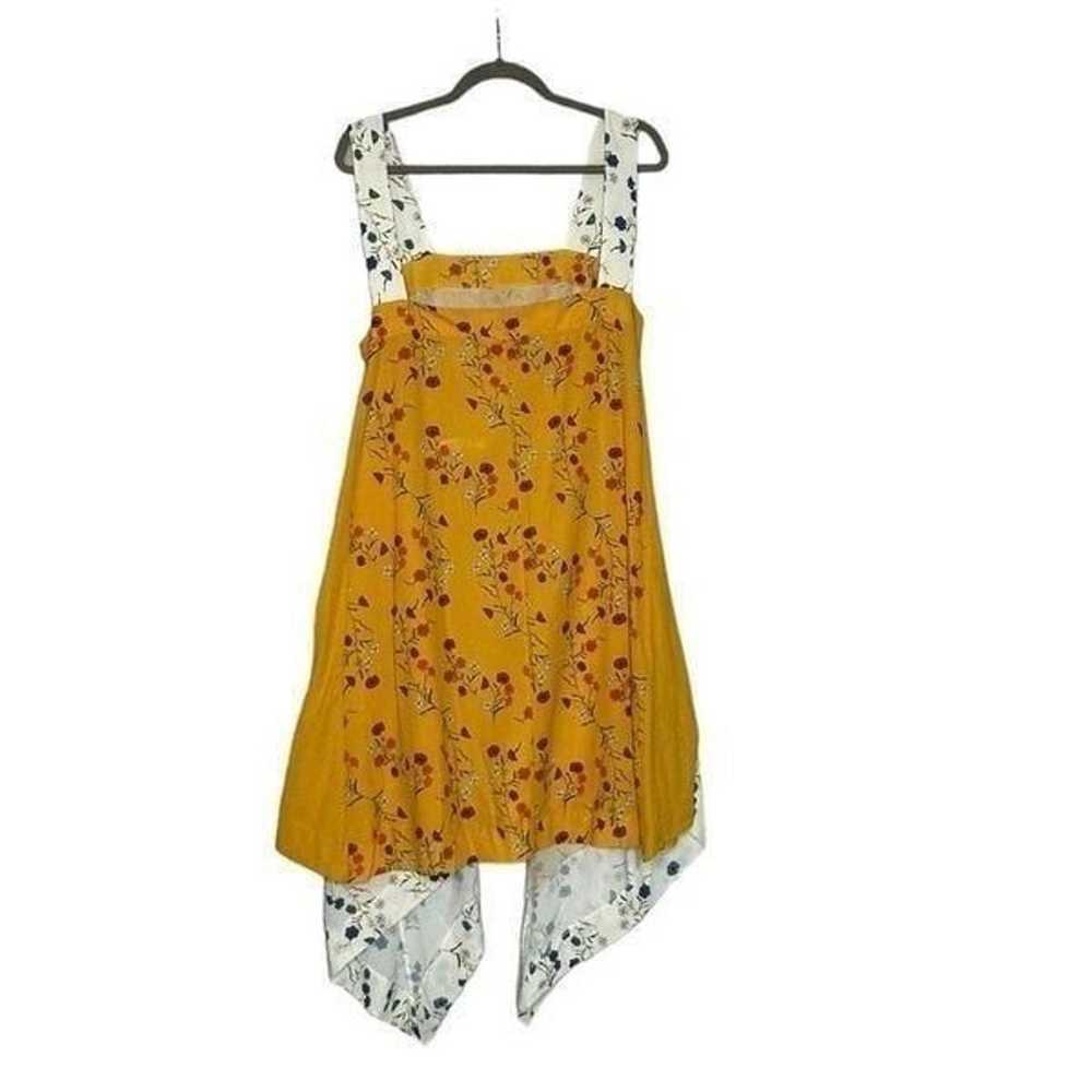Zara Yellow Floral Handkerchief Dress | Size L - image 8