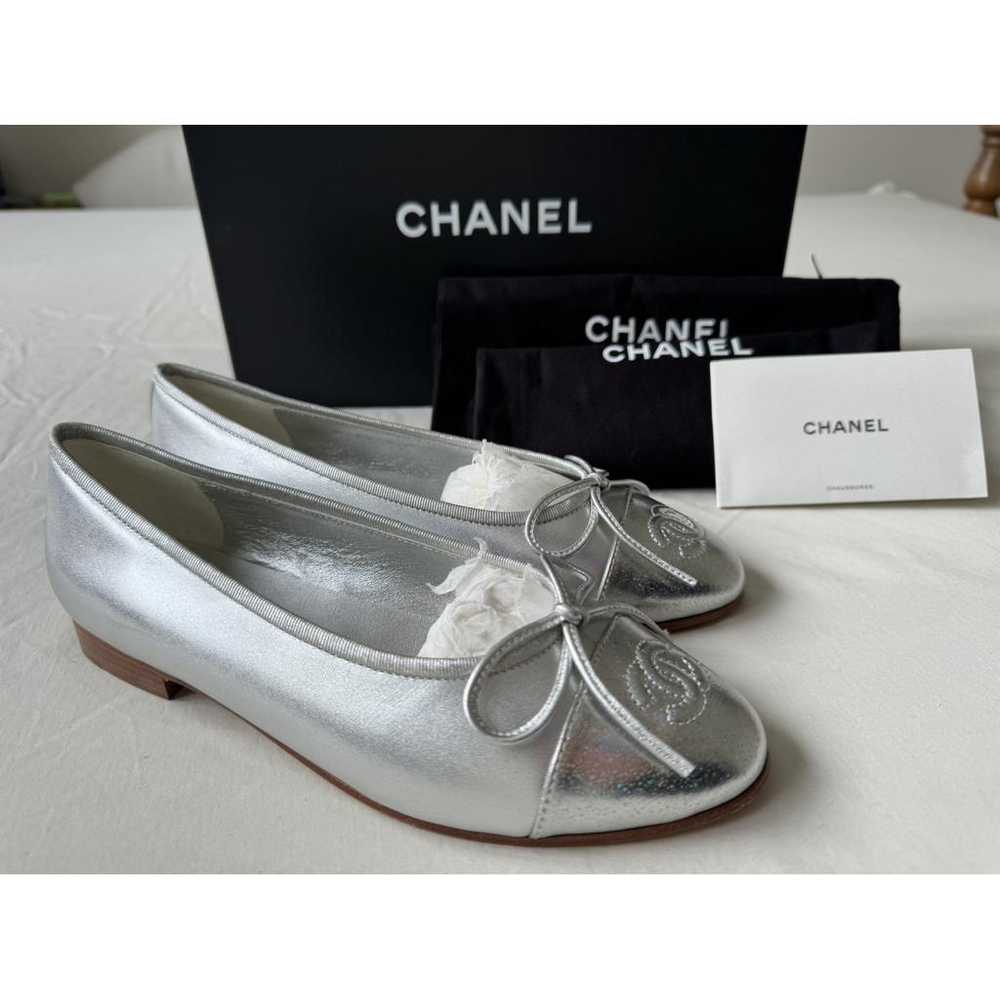 Chanel Cambon leather ballet flats - image 2