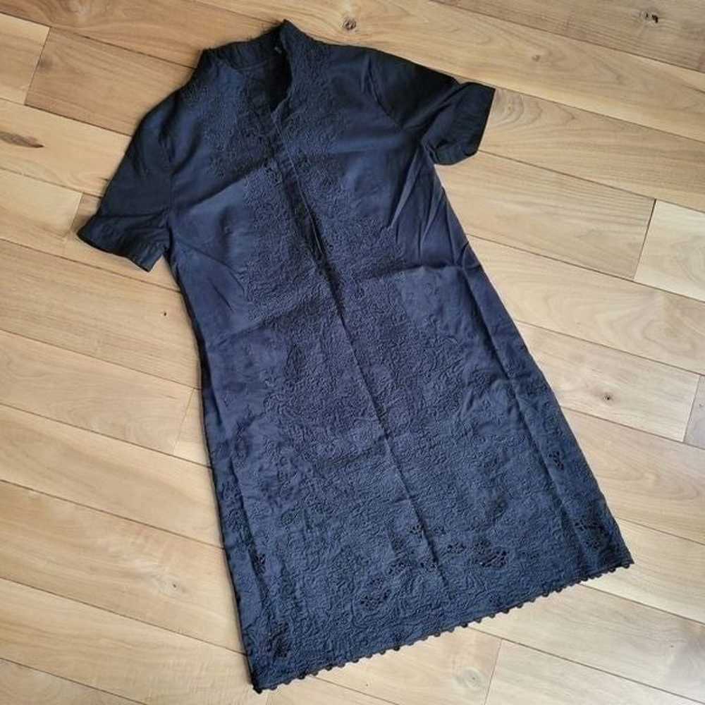 TAHARI Eyelet Embroidered Silk Cotton Mini Dress … - image 10