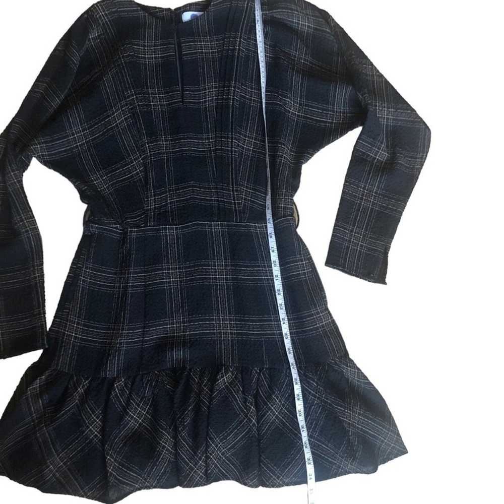 Reiss Daisy Check Flippy Wool Blend Mini Dress Si… - image 10