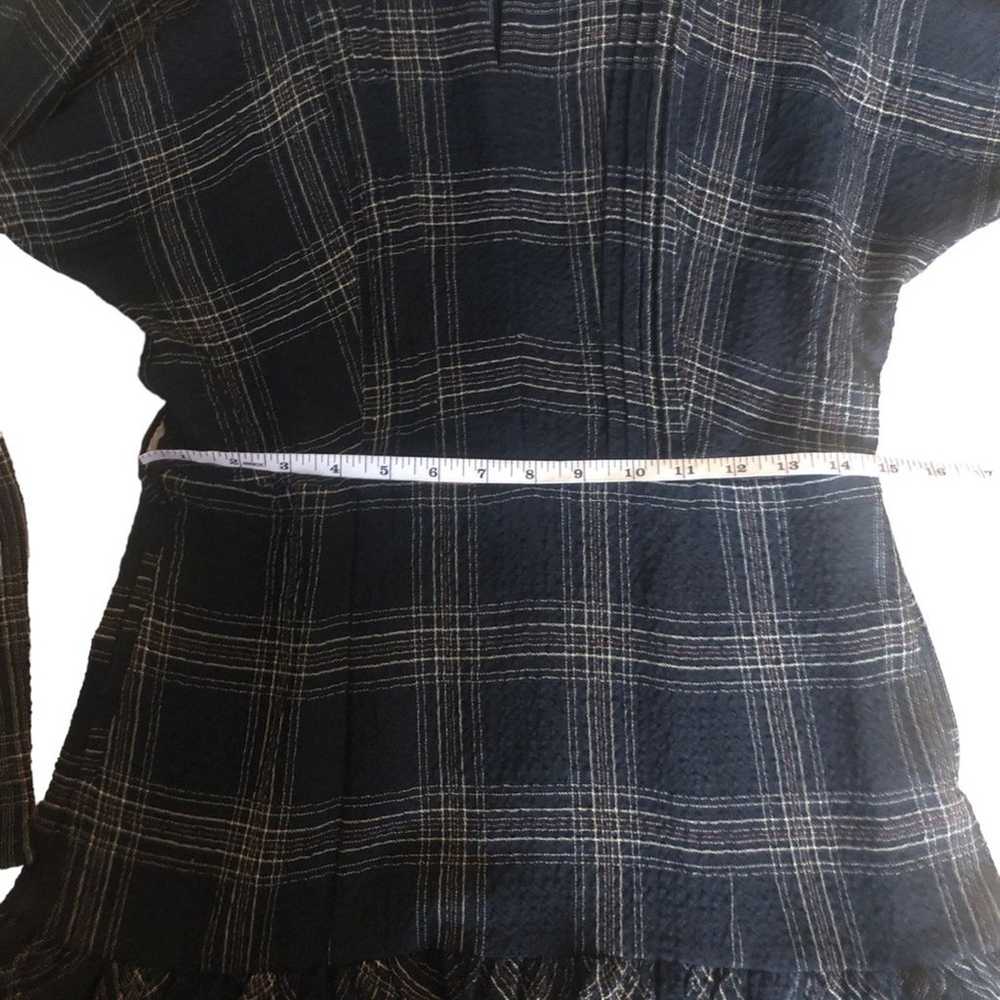 Reiss Daisy Check Flippy Wool Blend Mini Dress Si… - image 12