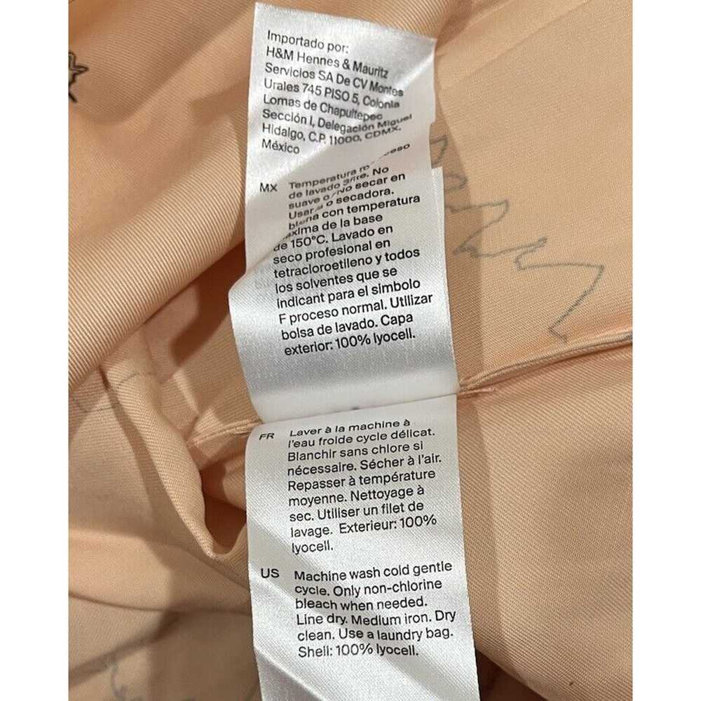 COS V-Neck Printed Slip Midi Dress Abstract Scoop… - image 12