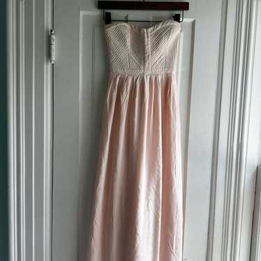 Parker Blush Pink Bayou Strapless Dress