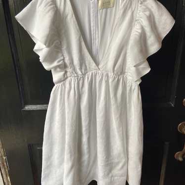 White Linen Dissh Dress