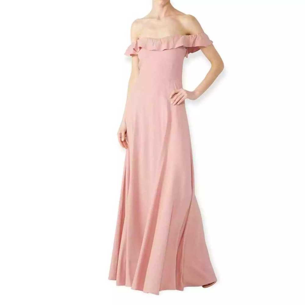 Reformation Verbena Off the Shoulder Ruffle Gown … - image 2