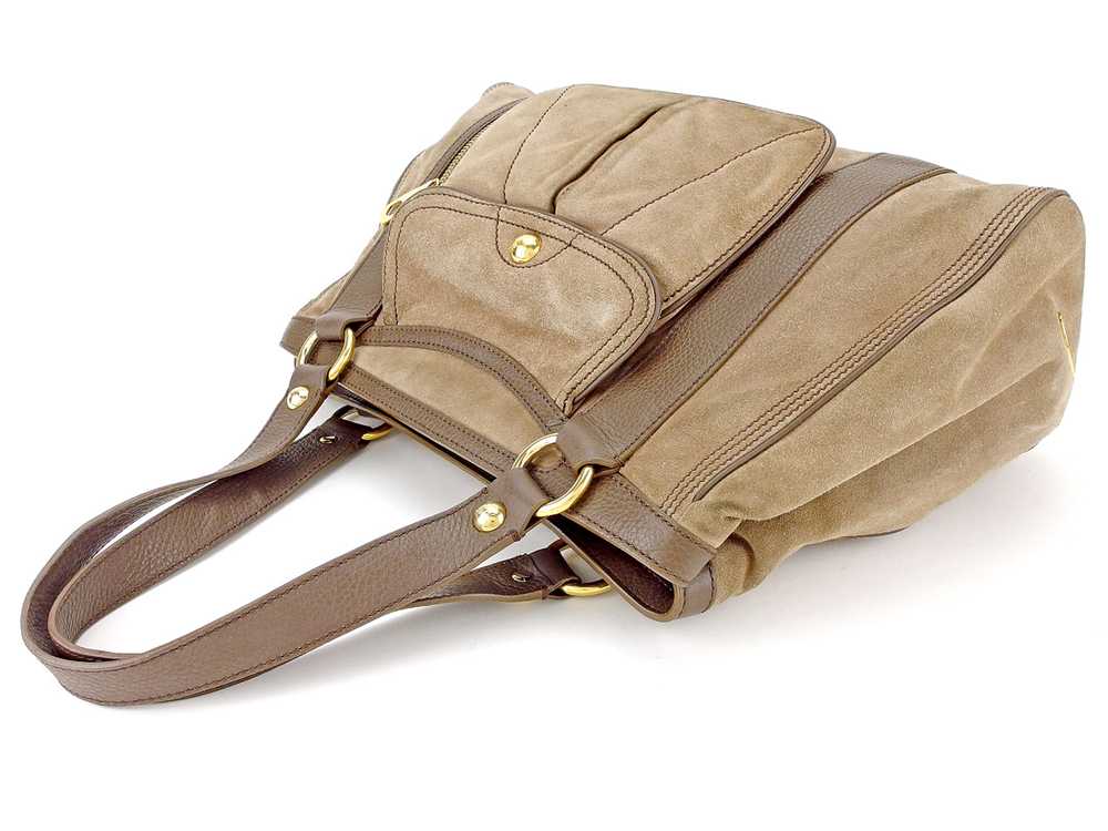 Celine Tote Bag Back Shoulder Macadam Button Brow… - image 4