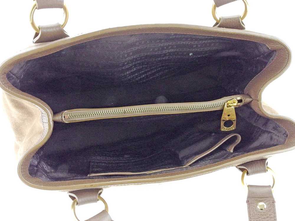 Celine Tote Bag Back Shoulder Macadam Button Brow… - image 5