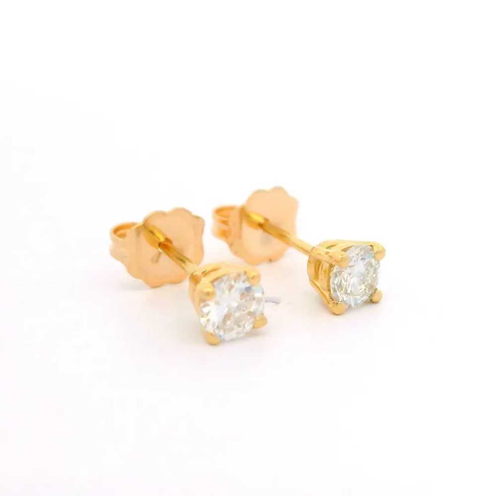 14k Yellow Gold 0.54ctw Diamond VS G Fiery Classi… - image 3