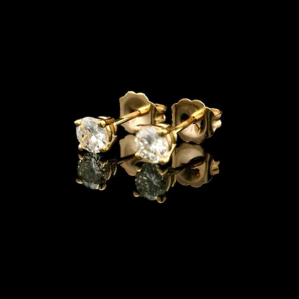 14k Yellow Gold 0.54ctw Diamond VS G Fiery Classi… - image 6