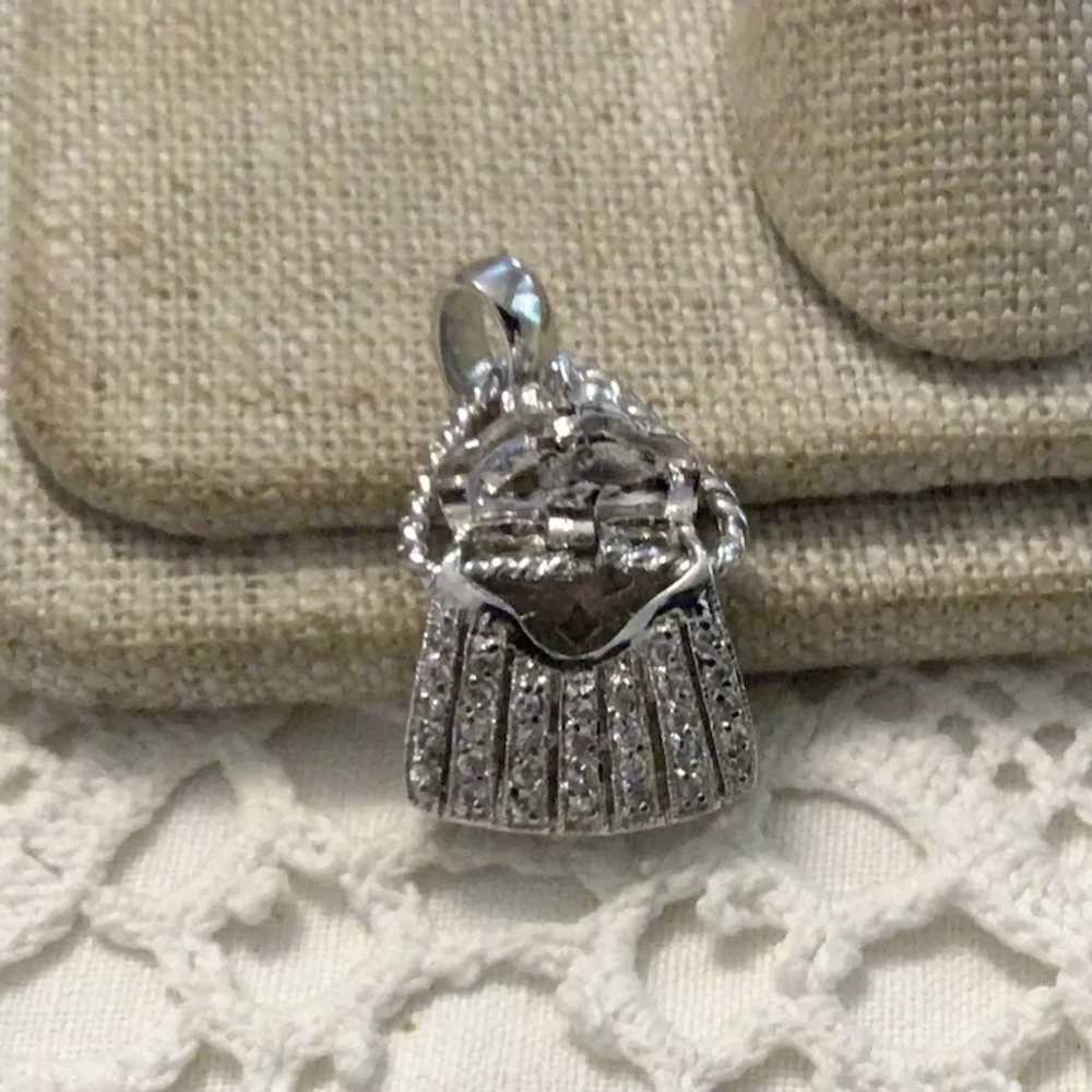 Sterling Silver Mechanical Purse Pendant Or Charm - image 2