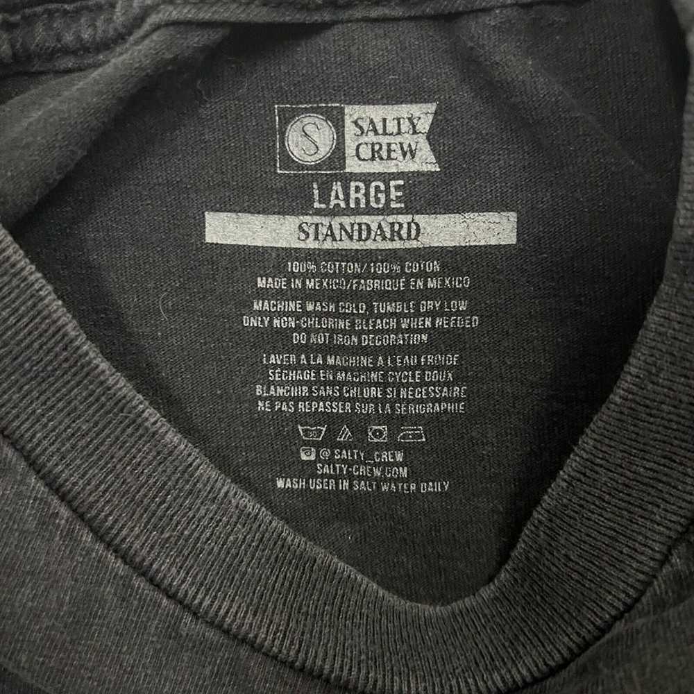 Salty Crew Tee T-Shirt Men’s L Black Long Sleeve … - image 3