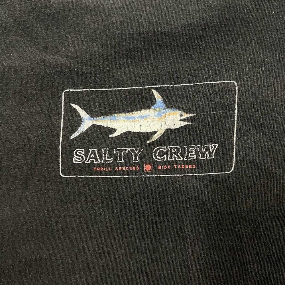 Salty Crew Tee T-Shirt Men’s L Black Long Sleeve … - image 6