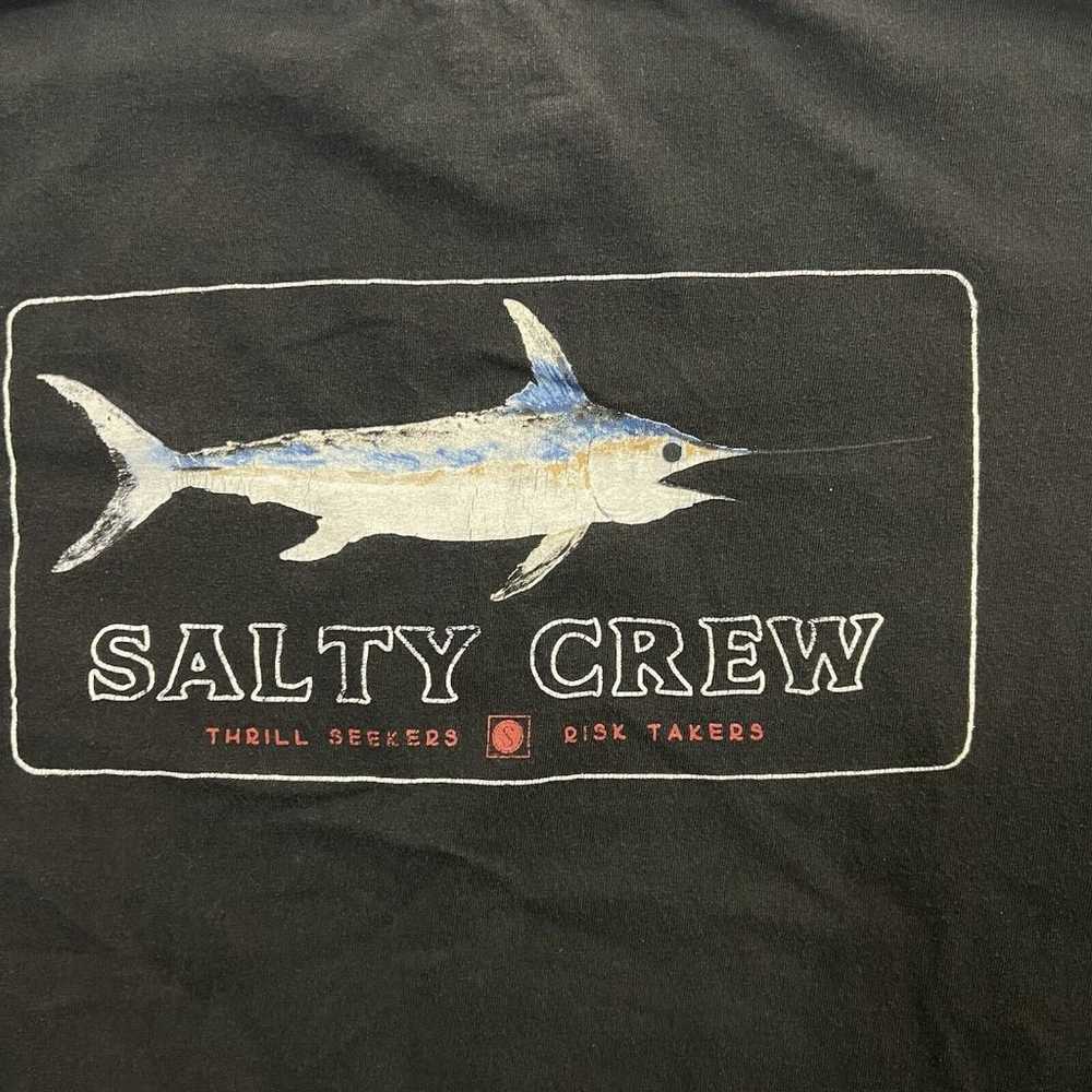 Salty Crew Tee T-Shirt Men’s L Black Long Sleeve … - image 7