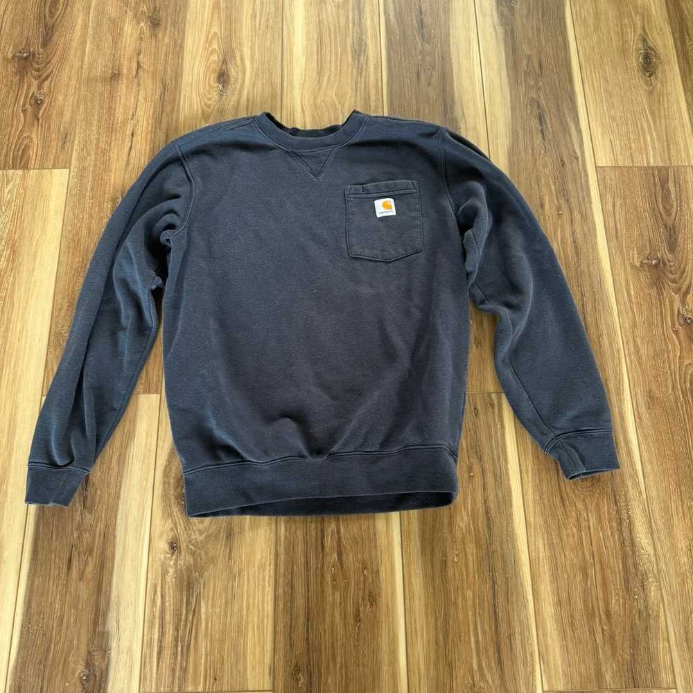 Carhartt crewneck sweatshirt original fit size sm… - image 1