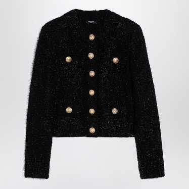 Balmain Balmain Black Tweed Jacket With Buttons