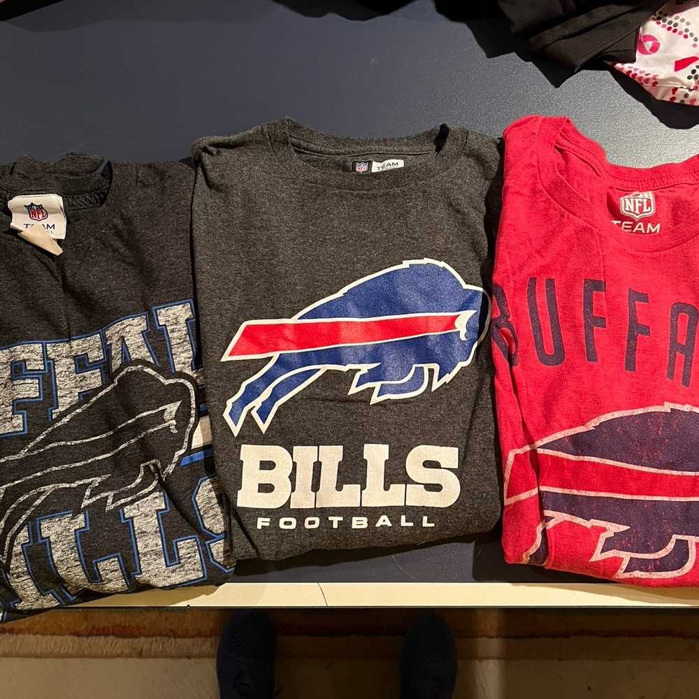 Three Buffalo Bills Shirts - image 1