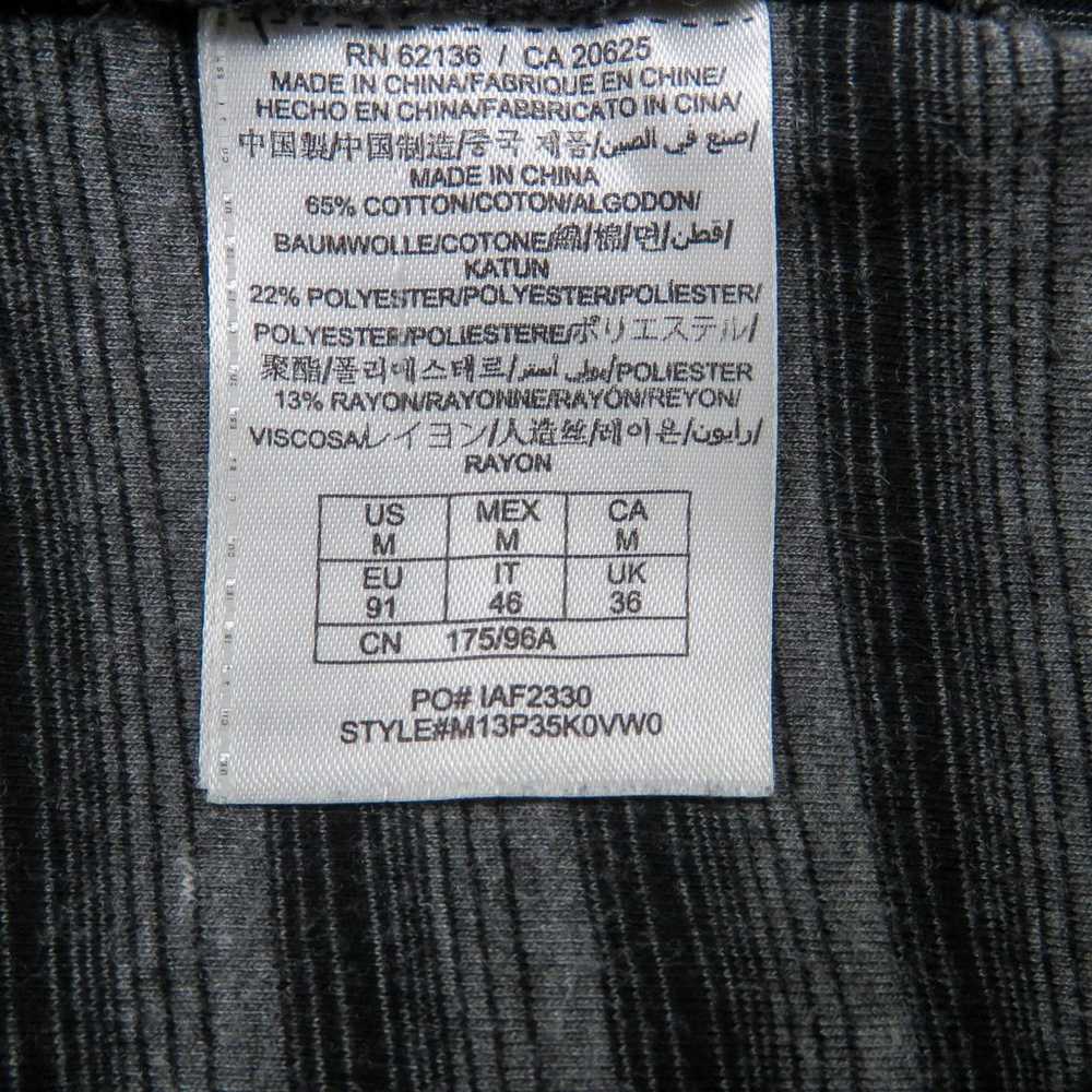 Y2k Guess Black & Gray Striped Henley Tee Button … - image 6