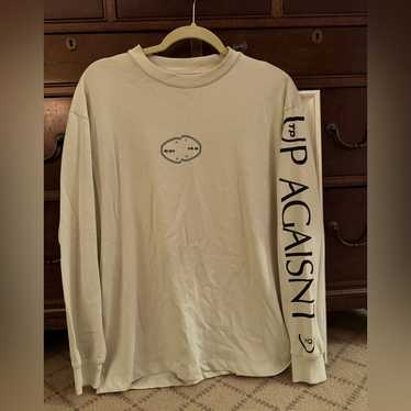 Zara ivory / bisque long sleeved T-shirt with text