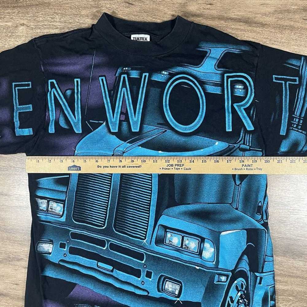 Vintage 1997 Kenworth Truck T Shirt Mens L Black … - image 9