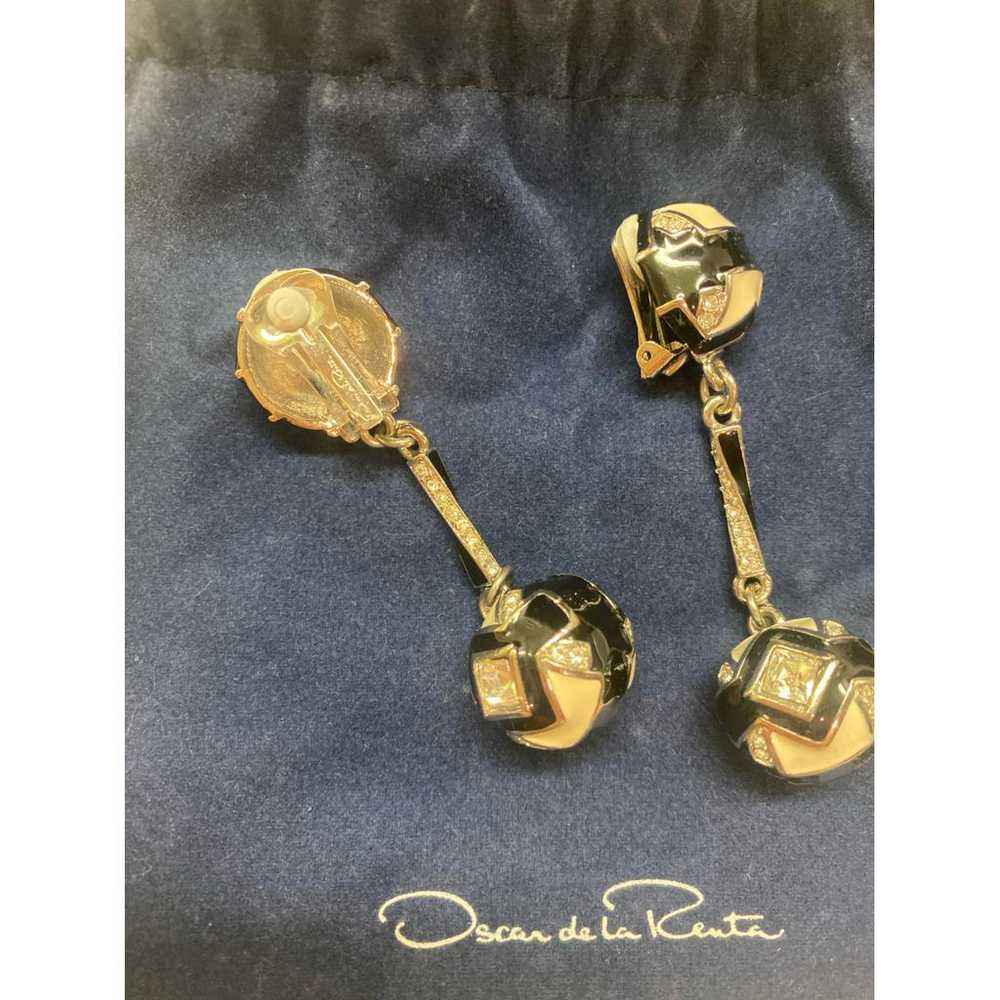 Oscar De La Renta Crystal earrings - image 2