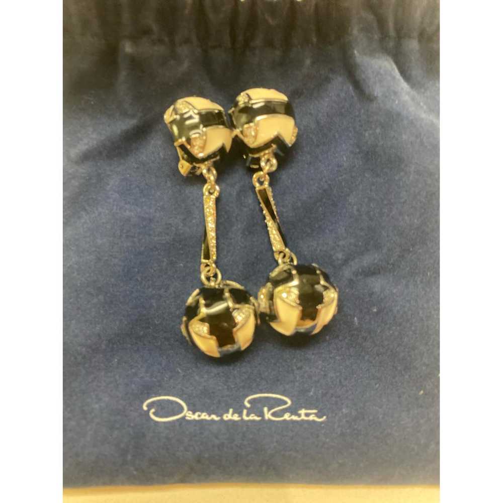 Oscar De La Renta Crystal earrings - image 3