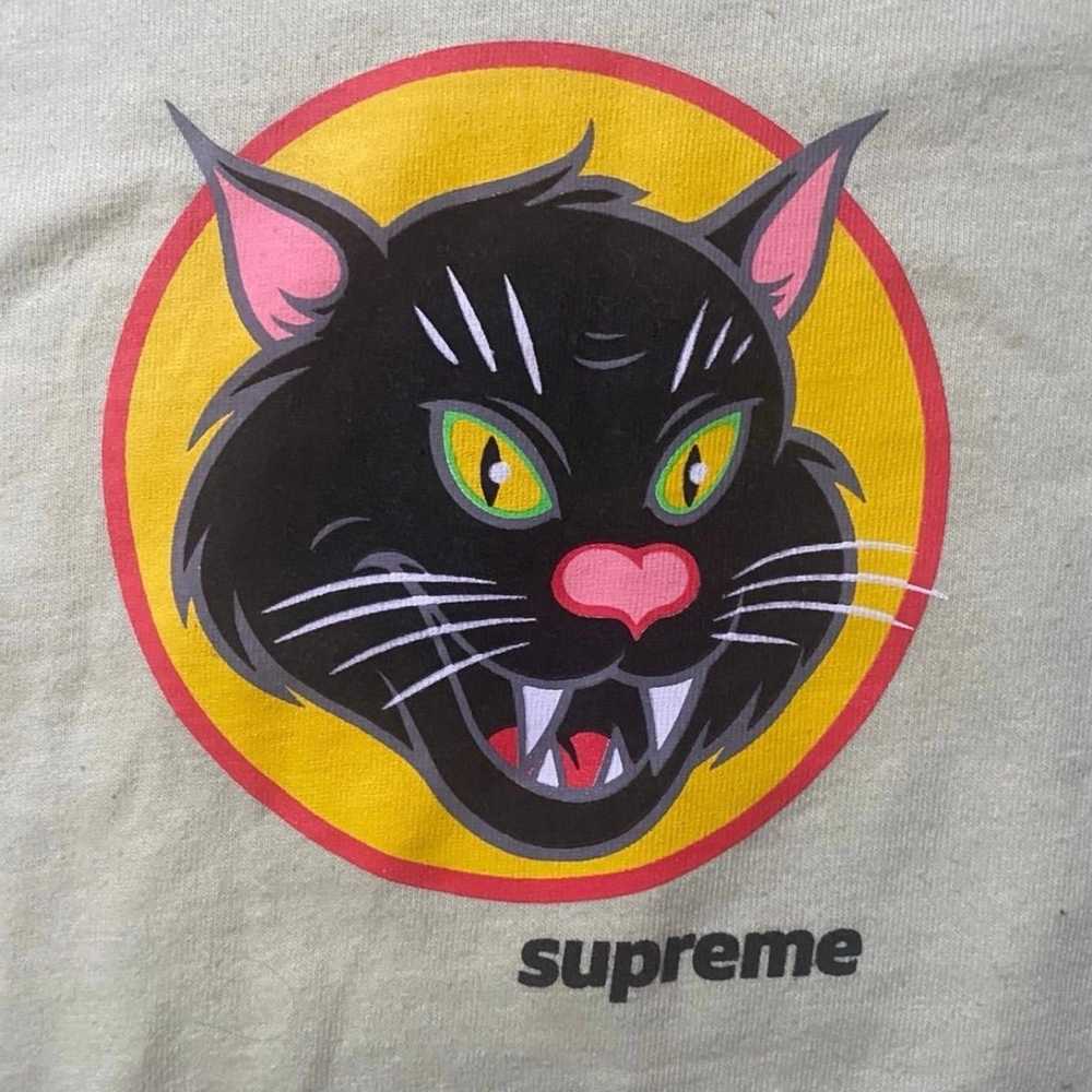 Supreme Black Cat Tee - image 2