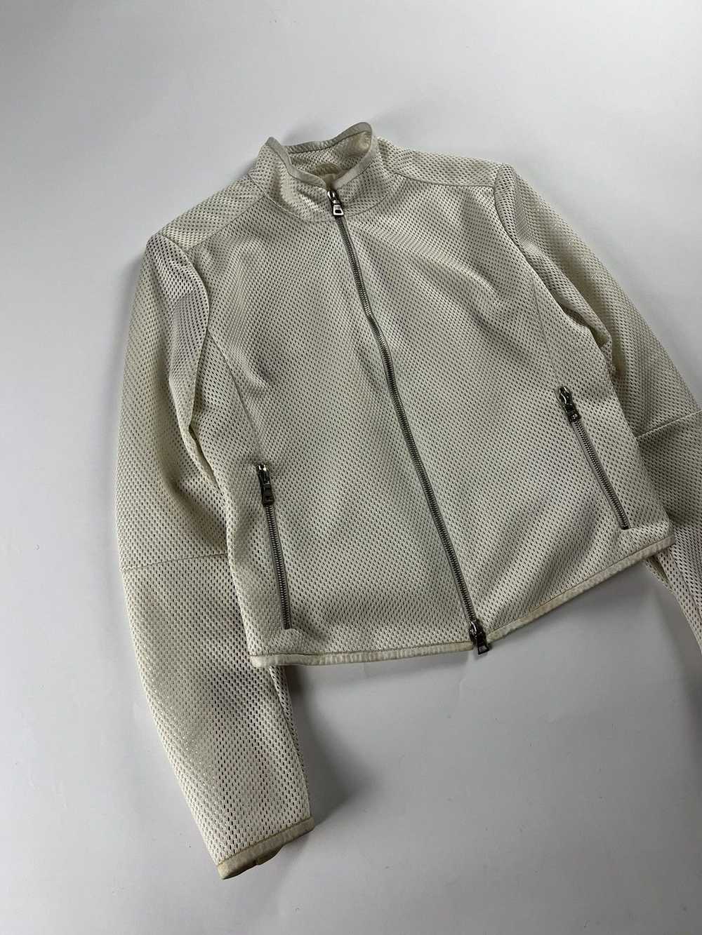 Prada Prada Mesh Leather Elbows Jacket SS 2000 - image 2