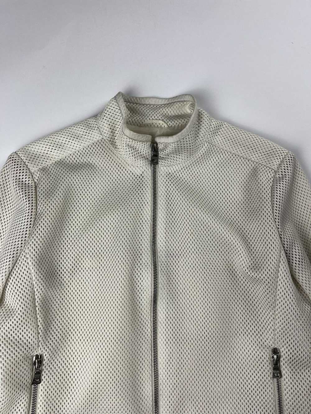 Prada Prada Mesh Leather Elbows Jacket SS 2000 - image 4