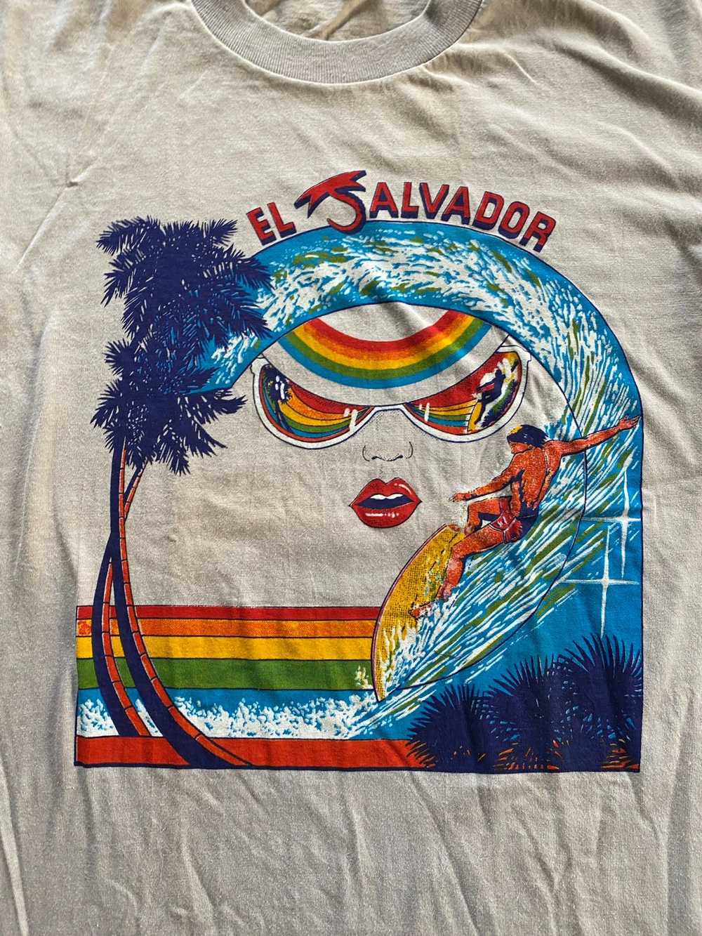 Vintage Vintage 80’s El Salvador Beach Surf Singl… - image 3