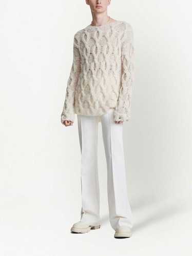 Dion Lee V neck boucle sweater