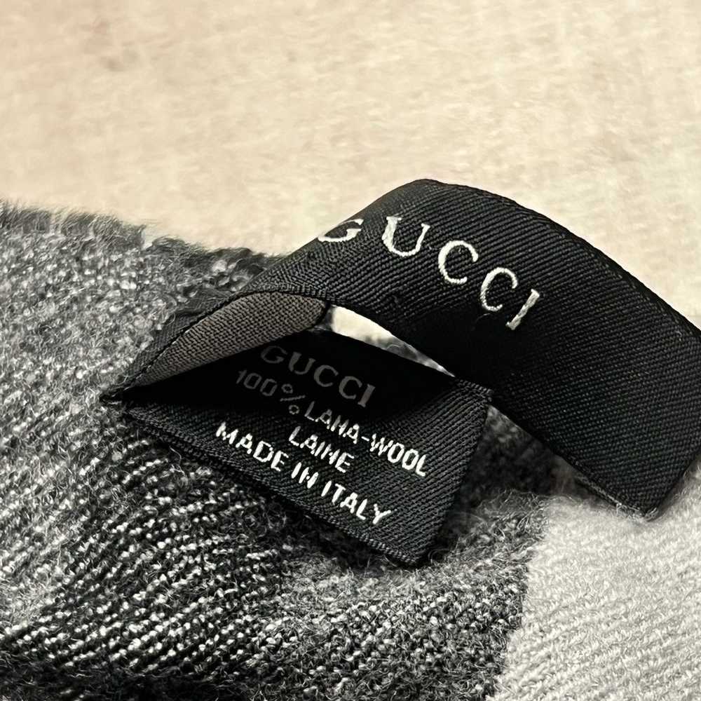 Designer × Gucci × Luxury Gucci Monogram Wool Sca… - image 7