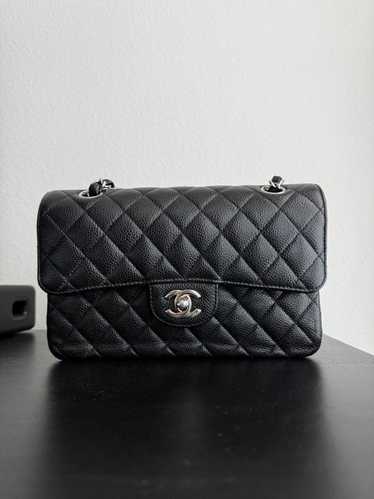 Chanel Authentic Chanel Black Caviar Leather Shoul